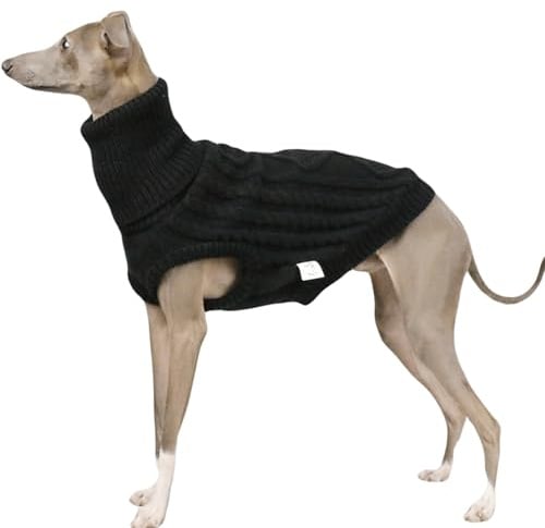 Warmer Hundepullover Für Den Winter, Für Italienische Windspiele Und Whippets, Rollkragenpullover, Strickpullover Für Kleine Und Mittelgroße Hunde, Thermoweste, Gemütliche Haustierkleidung(M)