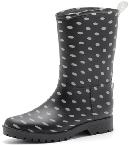 Mufanton Stivali da Pioggia da donna Scarpe da Pioggia comode Stivali di Gomma Scarpe da Giardino Antiscivolo All'aperto