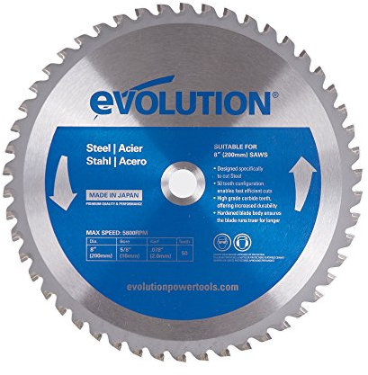 Evolution Power Tools Edelstahl Schneiden Sägeblatt, 8BLADEMS