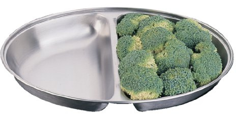 Olympia P184 Oval Vegetable Dish, Two Division
