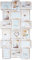 levandeo Fotocollage für 18 Fotos 10x15 weiß Gold Kupfer gewischt, Shabby antik Look - Sehr edler Barock Bilderrahmen nostalgisch Nostalgie Landhaus Fotogalerie Fotorahmen