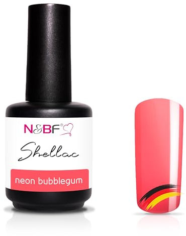 NAILS FACTORY UV Nagellack 12ml Neon Bubblegum | Gellack LED UV Nagellack Lack für Maniküre Nageldesign Gel Nägel | Salon & Heimgebrauch