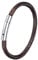 22 CM Leather Bracelets for Men Brown Woven Wax Rope Cord 5mm Wristband Plaited Hand Chain Waterproof Surf Hand Chain Tribal Jewellery