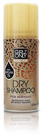 Girlz Only Haircare Trockenshampoo mit Argan-Öl für blondes Haar, 100 ml