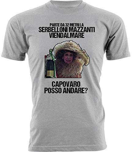 Tshirt Film Classici Italiani - Contessa Sorbelloni Mazzanti VIendalmare - RI-riprovo? - Posso Andare? - Capovaro - Film Classici - Idea Regalo