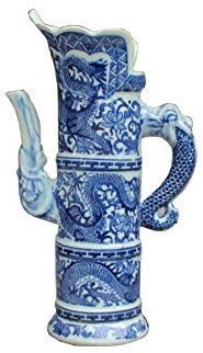Jingdezhen Ceramic Wine Pot Household Wine Bottle Retro Chinese Court Antique Wine Jug - A01