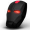Iron Man Souris optique sans fil 2,4 G avec nano récepteur USB, 3 niveaux de DPI réglables, 3 boutons pour ordinateur portable, PC, ordinateur portable, MacBook (noir)