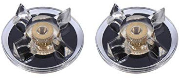 Practical 2 Base Gear 2 Rubber Blade Gears Spare Parts Replacement Part for Magic Bullet Blender (Black and Transparent)