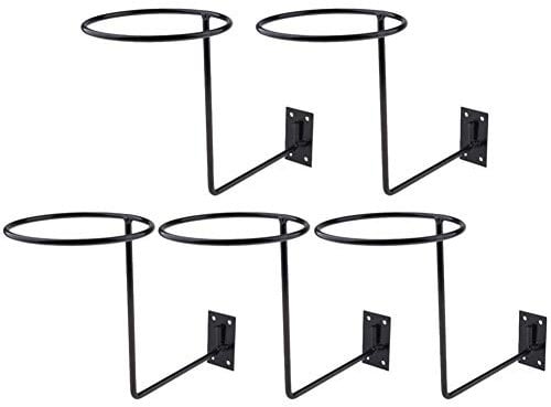 Hacbop 5Pcs Metal Helmet Holder Wall Mount, Helmet Stand Rack, Wall Mounted Hook for Coats, Hats, Caps etc Upgraded Motorcycle Accessories
