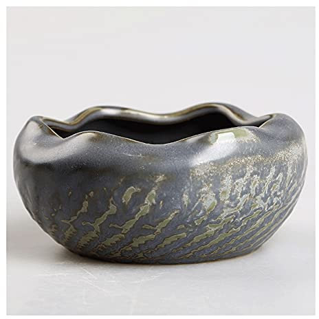 Aschenbecher Aschenbecher Keramik Aschenbecher Japanischer Stil Retro Winddichte Aschenbecher Einfache moderne Mode-Aschenbecher geeignetes Home Office-Geschenk Geeignet für Terrassen-/Außen-/Innenasc