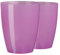 Tymar Orchideentopf Übertopf, 2er-Pack, transparent, Blumentopf, Blumenkübel für Orchidee, Pflanzentopf aus Kunststoff, Moderne, schlanke, Runde Form, AGASTO001 (Transparent Violett, ø 12 cm)