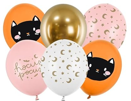 Luftballon Set Halloween Hocus Pocus | Ø30cm - 6Stk.