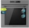 Cecotec Integrierter Backofen 60 cm Bolero Hexa SM406000 Glass Grey A+. 2900 W, 72 l, 12 Funktionen mit Steak Master, Pizza Master, Steam Assist, Steam EasyClean, Eco- und Defrost-Modus,