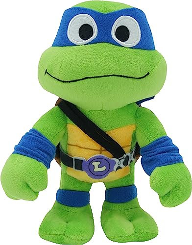 TEENAGE MUTANT Ninja Turtles Mutant Mayhem - 20 cm Anführer Leo Plüschfigur zum Kuscheln und Spielen, tolles Geschenk für TMNT-Fans ab 3 Jahren, HRC77