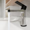 Robinet de salle de bain avec douchette extensible, mitigeur de lavabo en laiton pour salle de bain, mitigeur monocommande pour cuisine, chromé