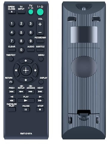 RMT-D197A Replacement Remote Control for SONY CD DVD Player Compatible with DVP-SR170 DVP-SR370 DVP-SR320 DVP-SR760HP DVP-SR120 DVP-SR550K DVP-SR160 DVP-SR360 DVP-SR760H
