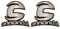 Ruilin MTB Bike Head Badge Decals Stickers BMX Foldable Bike Frame Sticker (Cannon-Dale.(Letter))