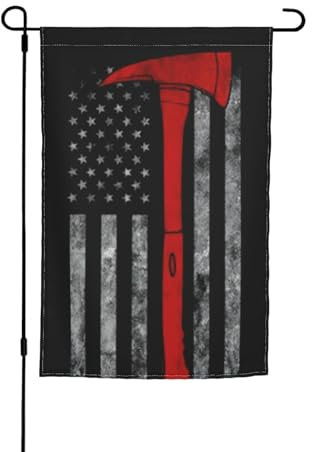 Feuerwehr-Axt-Flagge, stilvolle Outdoor-Flaggen und Banner, dekorative Hofflaggen für Garten- und Party-Dekorationen