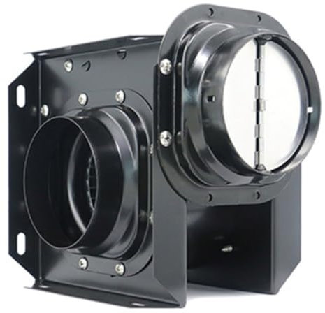 emmahome Commercial Kitchen Office Greenhouse Centrifugal Radial Metal Heavy Duct Extractor or Blower Fan, Including Two Stage Controller (SDF-500 m3/h)
