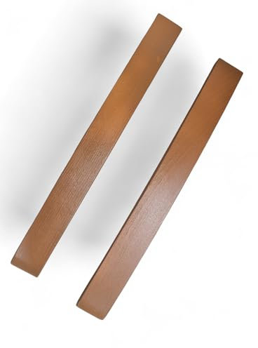 Stappelstuhl Gartenstuhl 2x Ersatzarmlehnen in Braun, Grau oder Natur HOLZ massiv Armlehne für Stuhl oder Gartenbank passend für alle Stühle aus ALDI, Lidl, Norma sortiment Polyrattan Neu (Braun)
