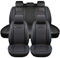 Chifeng Leder Auto sitzbezüge Komplettes Set, Universal Wasserdicht Autositzschoner Auto sitzbezüge vorne für 5 Sitz Den Meisten Limousinen SUV Pick-up Truck (Blau)