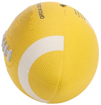 SUNGOOYUE Rugby-Ball, Professioneller, Leichter Elastizitäts-Trainingsball für Anfänger und Teenager, Gelb, Größe 3, Gummi