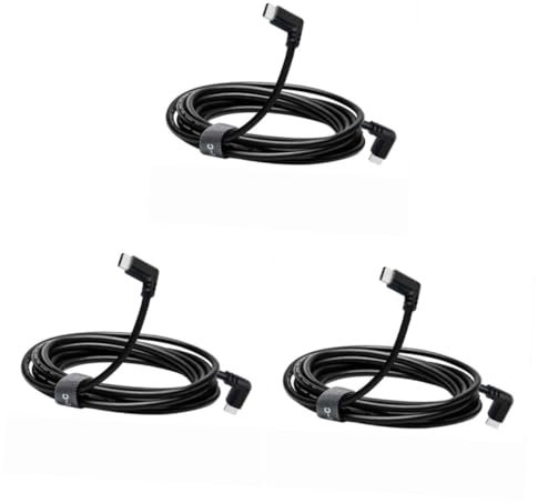 HOMSFOU 3piezas Cable Vr De Enlace Profesional Usb-c De Metros Conexión Rápida y Carga De Compatible Auriculares y Pc Transmisión De Datos