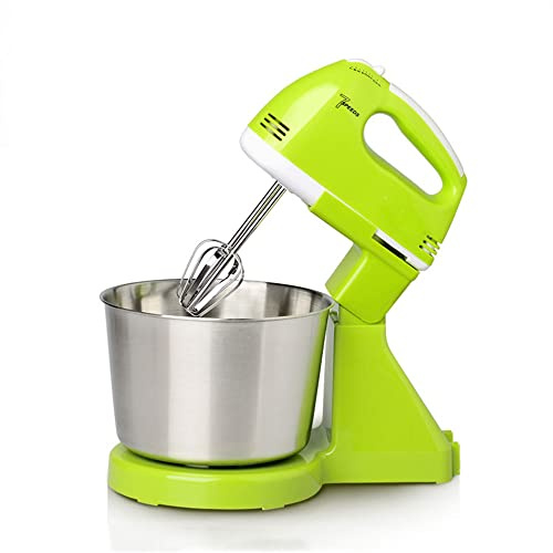 LXWKAI Batteur sur Socle électrique avec Bol en Acier Inoxydable de 2,5 L, Batteur de Cuisine à 7 Vitesses avec Crochet pétrisseur, Fouet à Fil et Batteur - Batteur pour la Cuisson et Le mélange