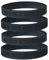 ZENRUIMING 4 inspirierende Silikon-Armbänder, Nichts ist unmöglich, übertrifft Ihre eigenen Intaglio-Gummi-Armbänder, Outdoor-Sportarmbänder für Herren und Damen, One Size, Silikon, Kein Edelstein