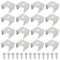 EMSea 50 Stück Lichtschlauch-Befestigungsclips Edelstahl-LED-Lichtschlauchhalter Lichtstreifen-Kanalclip für 9,5–12 Mm LED-Streifen (13 X 11 X 9 Mm)