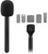 Interview-Mikrofon-Adaptergriff, Mikrofonhalter für MIC 1 und 2, für Rode II, für Hollyland Lark 150, für Synco G1, für Movo, 2 Stück Mikrofon-Handhalterung