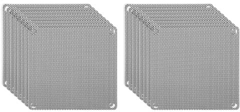 PATIKIL 80mm/3.1 PC Fan Dust Mesh, 16 Pack PVC Computer Cooler Dust Filter PC Case Dust Cover Grills for Computer Cooler Fan PC Case Dustproof, Black