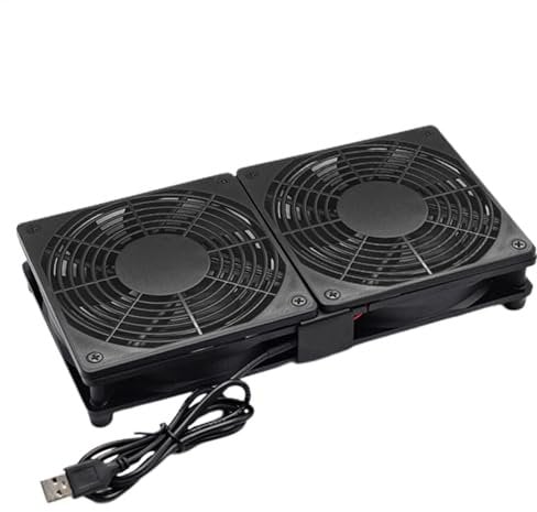 USB Cooling Fan - High Airflow Computer Cabinet Blower, Portable Router Cooling | Silent Ventilation Fan, TV Box, Laptop, Gamings PC, Network Devices, USB Powered Compact Airflow Booster For Heat Diss