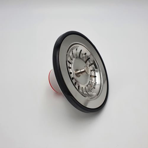 Franke 112.0332.277 Tappo Senza Uscita Troppopieno Grigio Line-112.0332, Acciaio