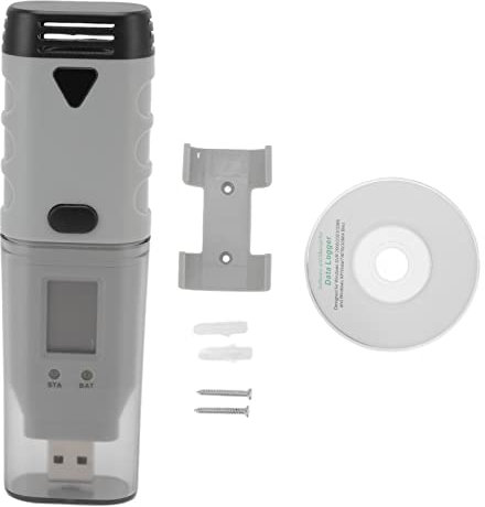 Mémoir à humidité de la température USB ABS Hygromètre de thermomètre portable de taille de stylo pour intérieur extérieur