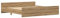 vidaXL Bettgestell Artisan Eiche 200x200 cm Holzwerkstoff