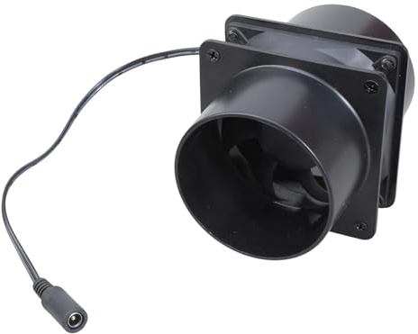 12V 8cm Exhaust Fan Home Quiet Inline Duct Industrial Bathroom Kitchen Ventilation For Bathroom Kitchen Small Space Humidity Control Fan