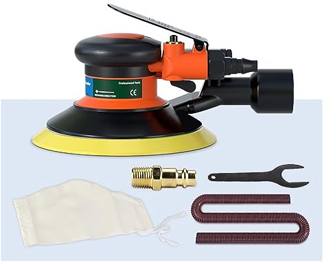 Nasspolierer, Pneumatische Schleifmaschine, 150 mm, 6 Zoll, Exzenter, 5 mm, Exzenter-Vakuum-Luftschleifer, pneumatische Werkzeuge(6in Vacuum Sander)