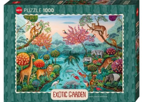 Lagoon Paradise, HEYE Puzzle von RIE Tokimatsu: Puzzle 1000 Teile, Standard Puzzles, Fördert Konzentration, IQ Puzzle Spiele, Perfekt für die Puzzlematte, Gelegte Größe (ca.): 27 x 37 cm