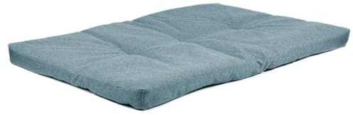 Rohrschneider Tierkissen für Haustiere, Struktureller Stoff, 100% Polyester, Vliesfüllung, Antirutsch-Unterseite, grau oder türkis, Verschiedene Größen (Türkis, 120x75x7cm)