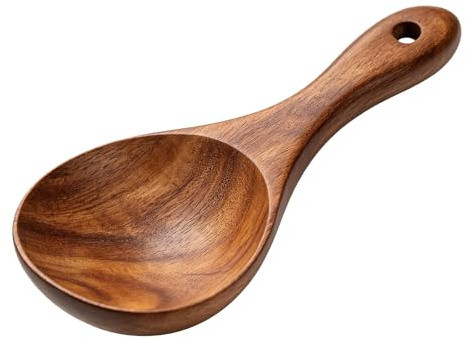 Rice Serving Spoon, Wooden Non Stick Rice Paddle, Multifunctional Rice Spoon for Rice, Mashed Potatoes, Serving, Mixing