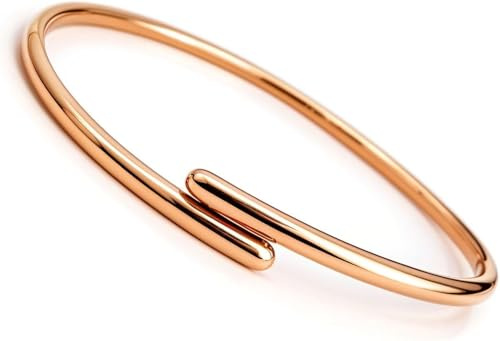 GIOFEOIK Bracelet Cheville en cuivre Pur réglable pour Homme Femme Bijou Ethnique Indien Accessoire Pied, 50g de Tige de 4mm
