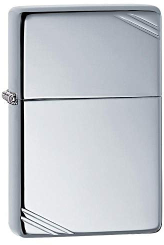 Zippo Vintage Mechero, Más Ligero, Recortado, High Polish Chrome, 3,5x1x5,5 cm (260)