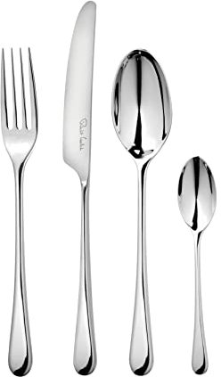Robert Welch Iona Bright, 24 Piece Cutlery Set for 6 People. Made from Stainless Steel. Dishwasher Safe.