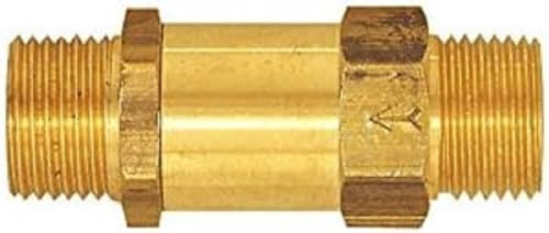 RIEGLER 103820-227.10 Rückschlagventil, Durchgangsform, MS, G 1/4 AG, 0,4-0,5 bar, 1Stk