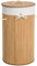 tectake Robuster Bambus Wäschekorb faltbar mit Deckel und herausnehmbarem Wäschesack - Diverse Modelle - (57L Natural rund | Nr. 401837)