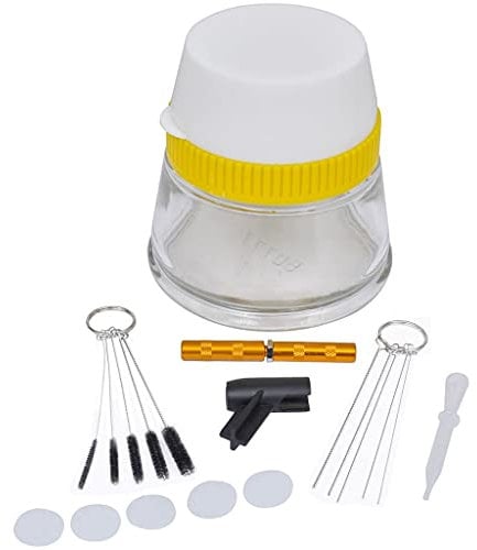 vidaXL Kit de Nettoyage 3 en 1 pour Aérographe Station de Nettoyage Aérographe