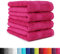 BaSaTex - 4er Pack Handtuch Set für Haushalt & Gäste - Frottee-Handtücher mit Aufhängeschlaufe aus weicher Baumwolle in 50x100cm - Waschtücher für Bad Öko-Tex Made in Green - Magenta