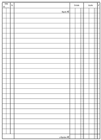 Registro Cassa Entrate Uscite A5 15x21 96 Pagine