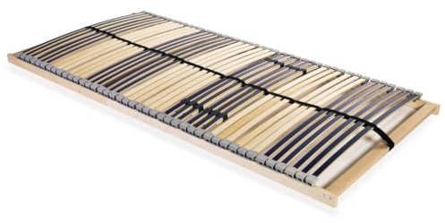 vidaXL Slatted Bed Base without Mattress with 42 Slats 7 Zones 140x200 cm